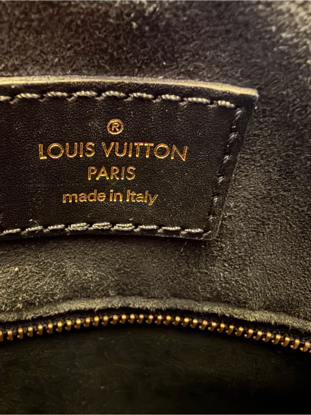 Louis Vuitton Sac Plat NV PM EPI Noir Epi Leather Tote with Monogram Strap